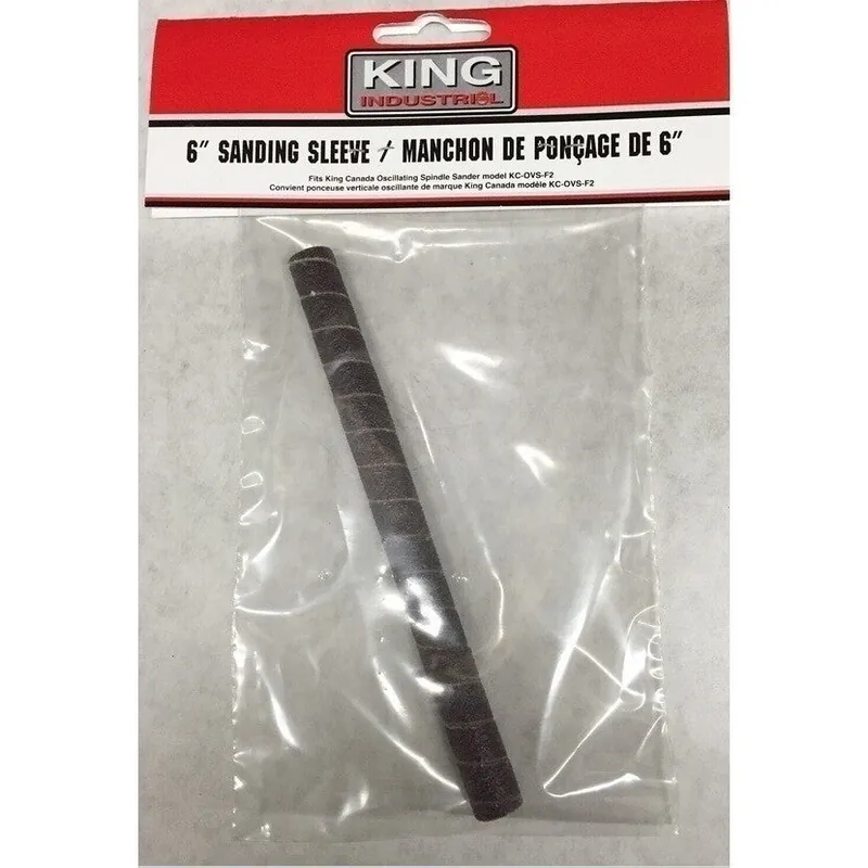 6" x 1/2" 80 Grit Wood Sanding Sleeve No. SL-612-80