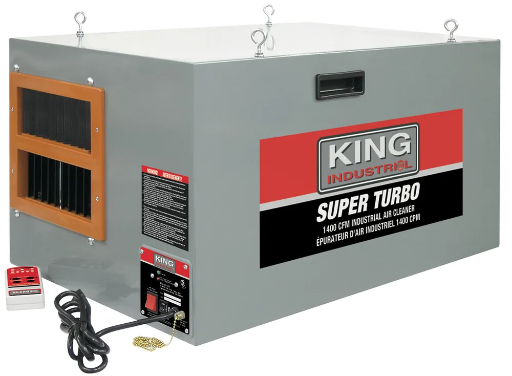 1400 CFM Industrial Air Cleaner w/ Remote Control No. KAC-1400