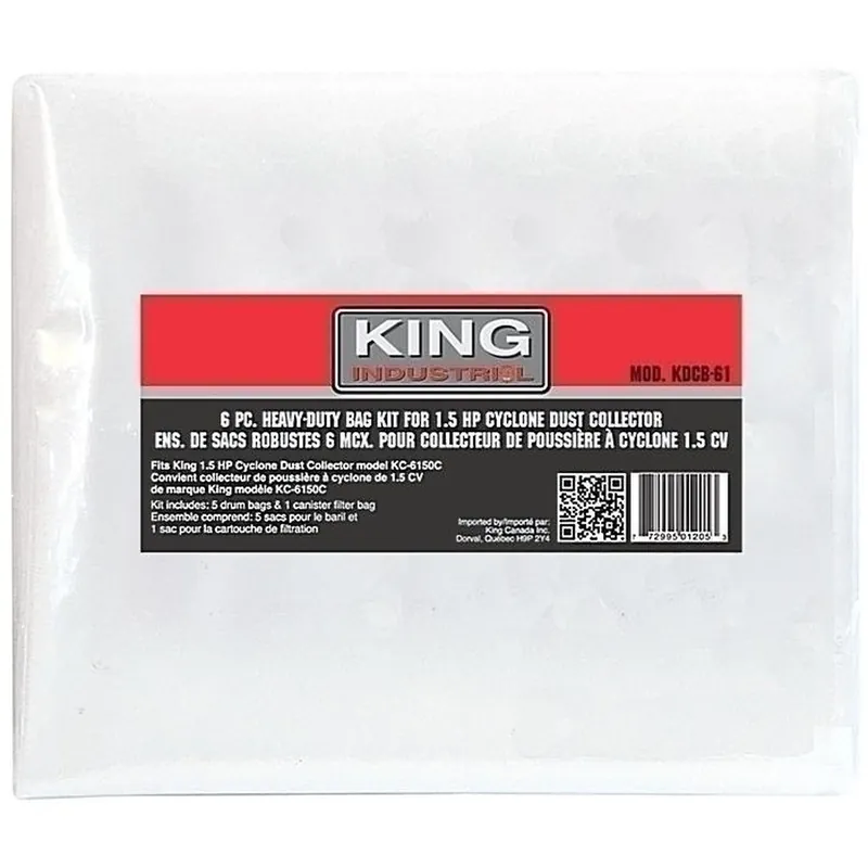 6 Pc. Heavy-Duty Bags Kit No. KDCB-61 For KC-6150C