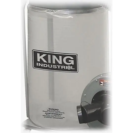 5 pc. See Through Plastic Bottom Dust Bag Kit No. KDCB-5