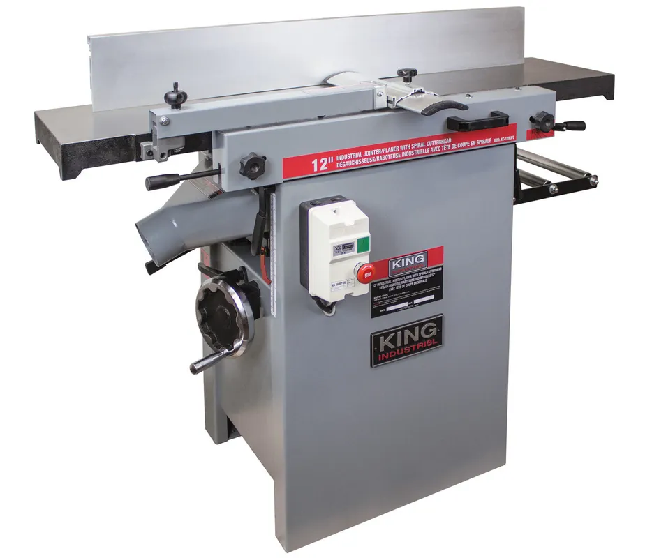 12‘‘ Industrial Jointer/Planer w/ Spiral Cutterhead No. KC-12HJPC