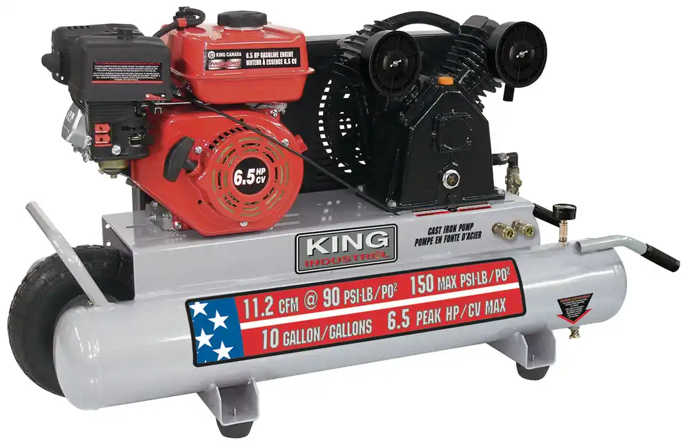 10 Gallon 6.5 HP Gas Wheelbarrow Air Compressor No. KC-6510G2