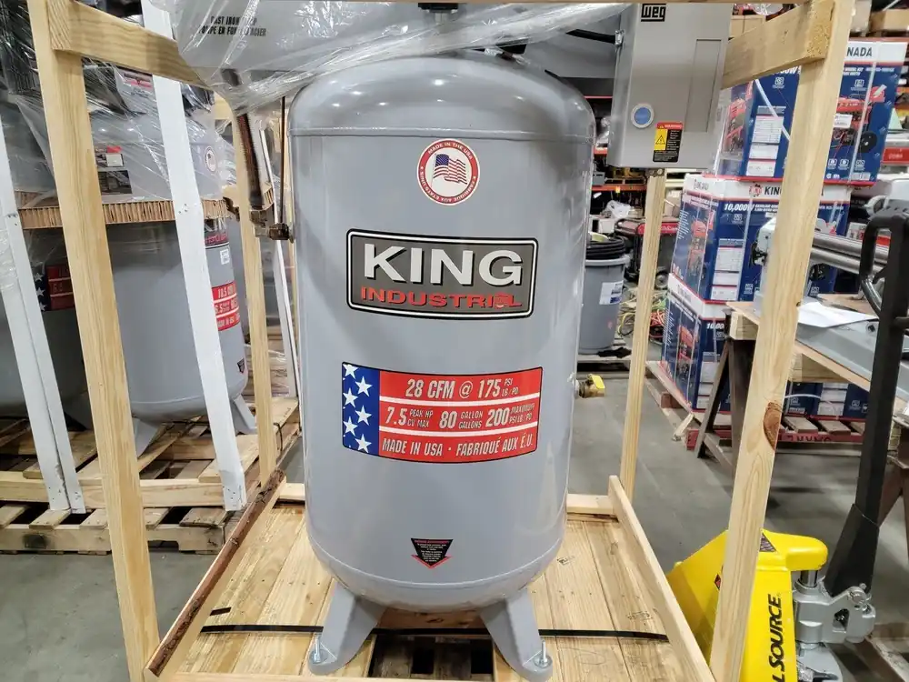 7.5 hp, 28 CFM, 175 PSI High Output Air Compressor No. KC-7180V3-MS