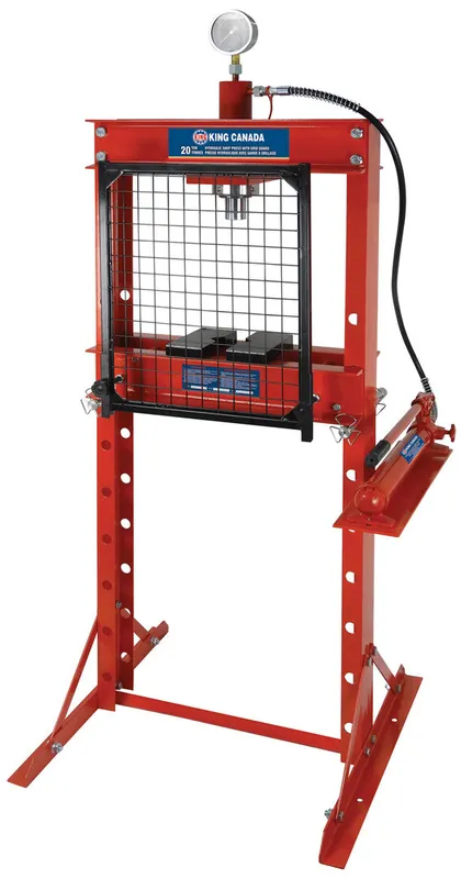 Discontinued - 20 Ton Hydraulic Shop Press w/ Grid Guard No. KHP-20T-GGN