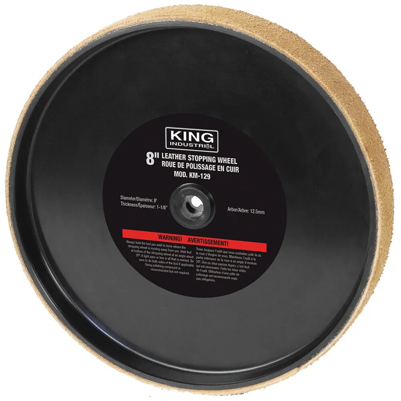 Replacement 8" Leather Stopping Wheel No. KM-129