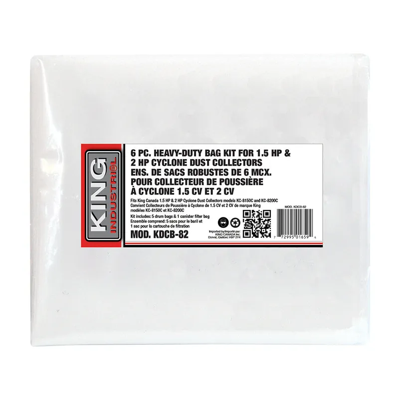 6 Pc. Bag Kit for Cyclone Dust Collectors No. KDCB-82