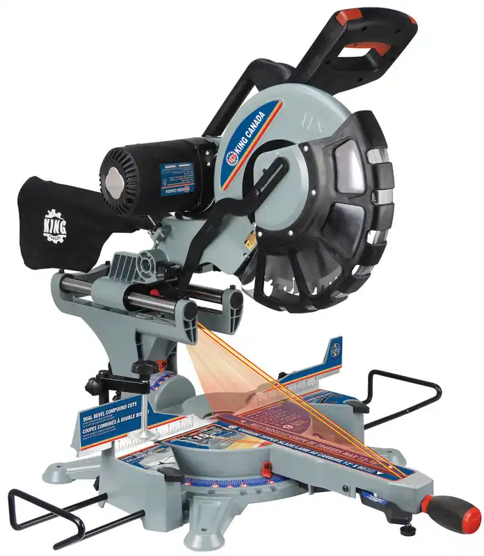 12" Sliding Dual Compound Miter Saw w/ Twin Laser No. 8390NS