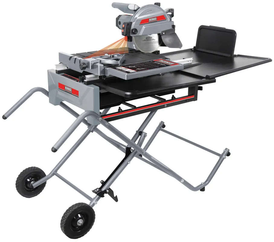 10‘‘ Sliding Tile Saw w/ Folding Stand No. KC-3310TS