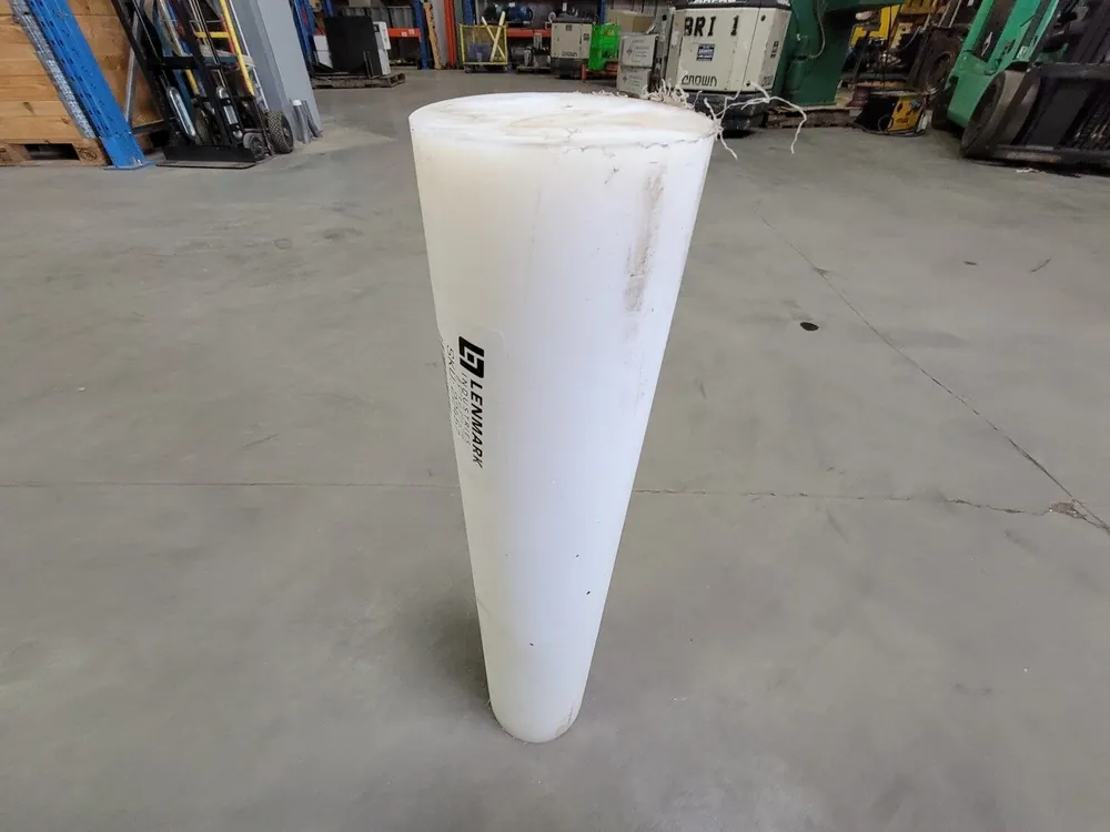 4-1/2" Dia. x 2 ft UHMW Polyethylene Round Bar UHR045