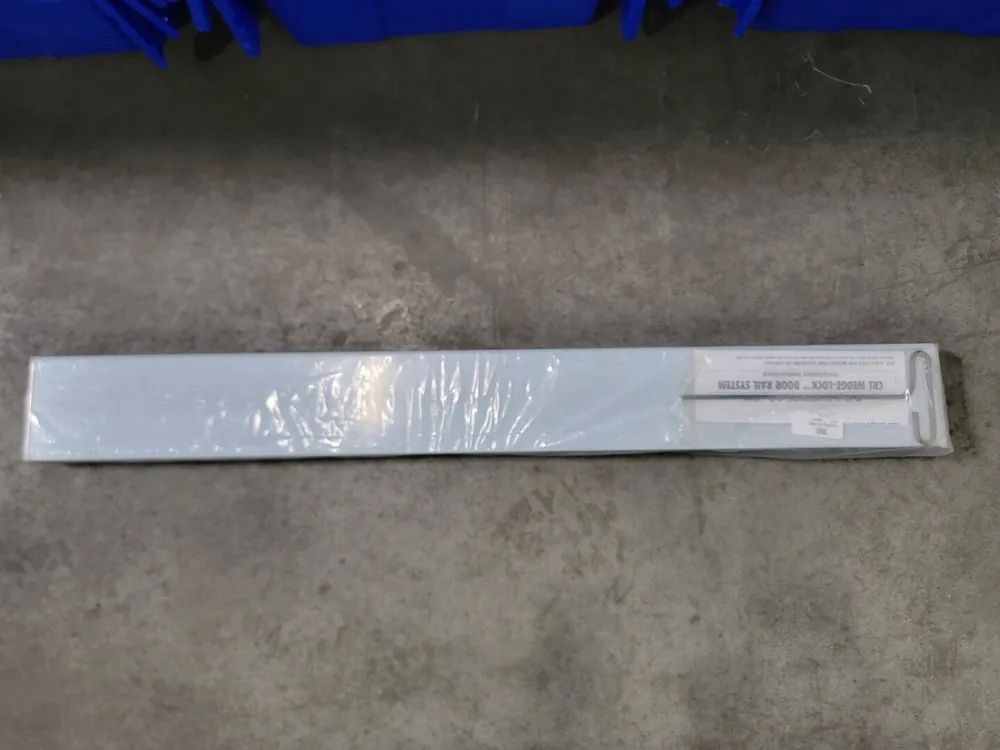 Brushed Stainless 1/2" Glass 4" Square Door Rail w/o Lock DR4SBS12C