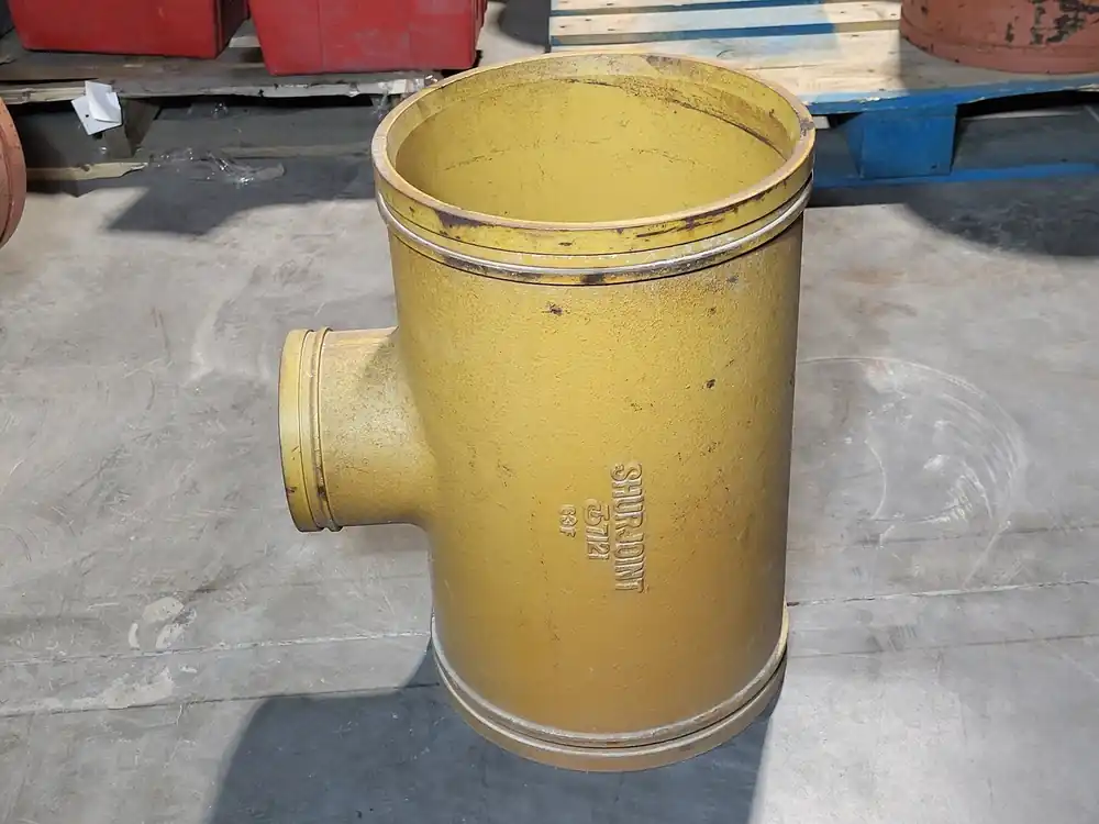 12"x12"x6" Grooved End Reducing Tee Fitting, 7121