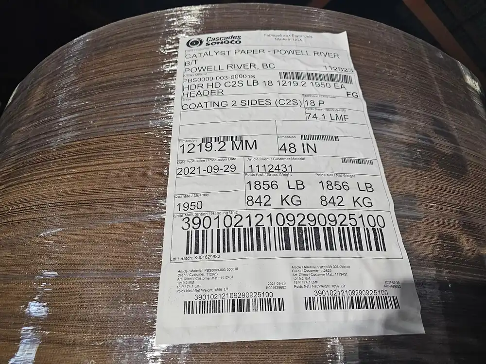 2 Sides Coating Packaging Paper PBS0009-003-000018