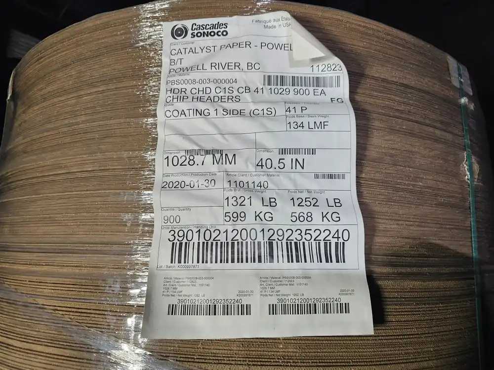 1 Side Coating Packaging Paper PBS0008-003-000004