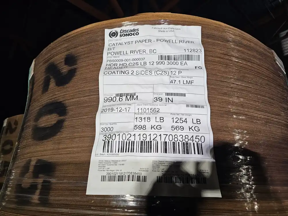 2 Sides Coating Packaging Paper PBS0009-001-000037