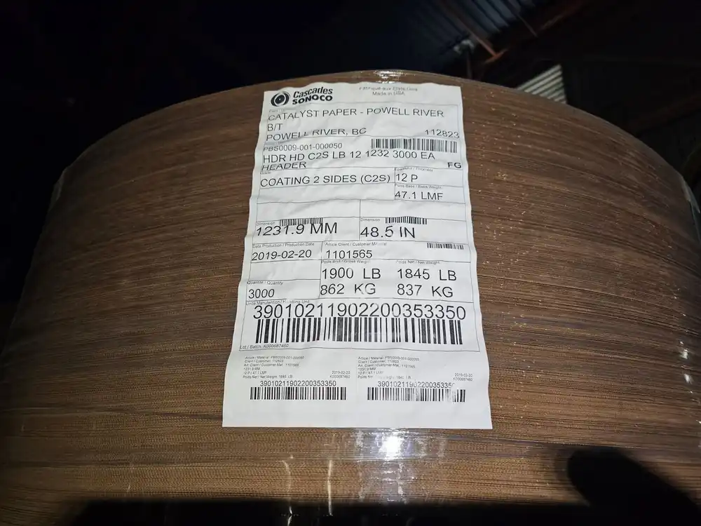 2 Sides Coating Packaging Paper PBS0009-001-000050