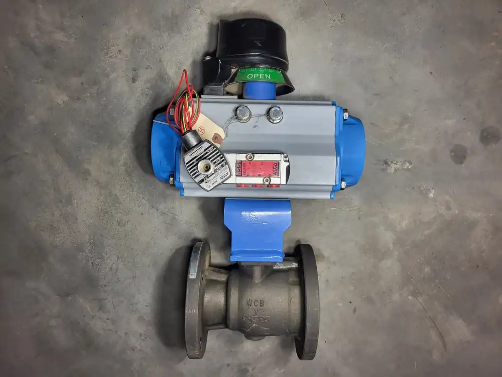 3" Ball Valve 7150312236CSA1 w/ Actuator and Solenoid Valve