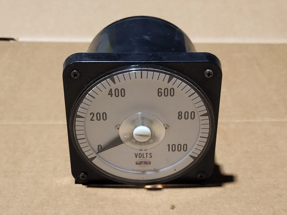 Switchboard DC Voltmeter 20T00008/P, 0-1000 VDC