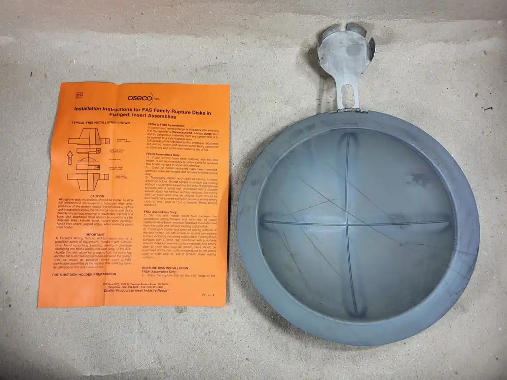 8" FAS Rupture Disc CRNOG14740.5
