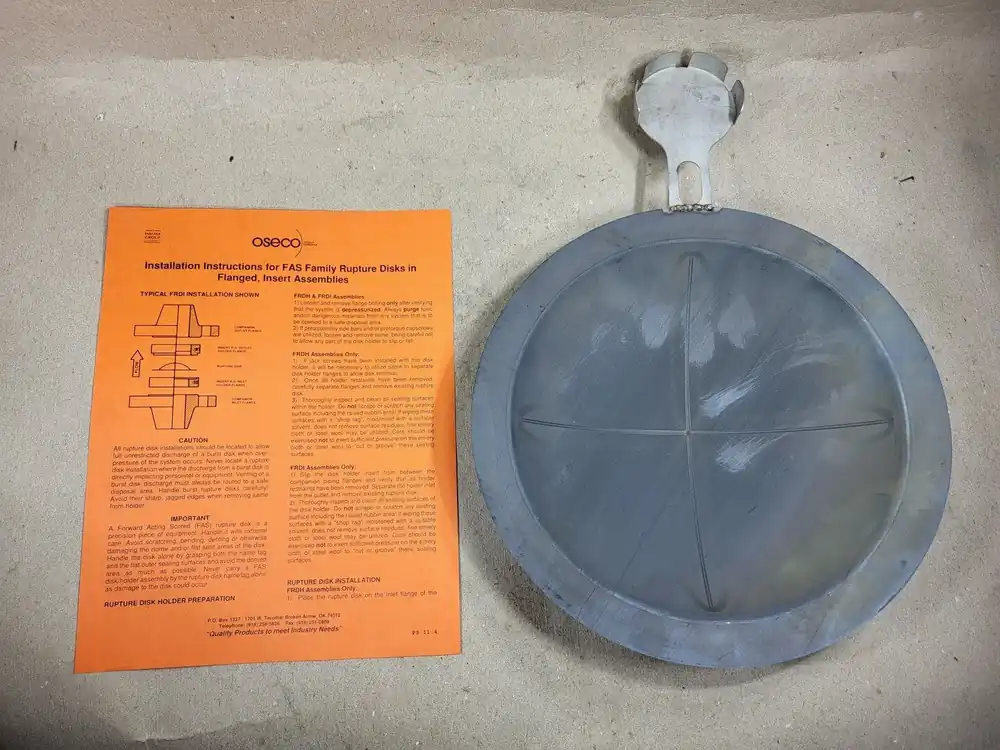 8" FAS Rupture Disc 300-PSE-4097