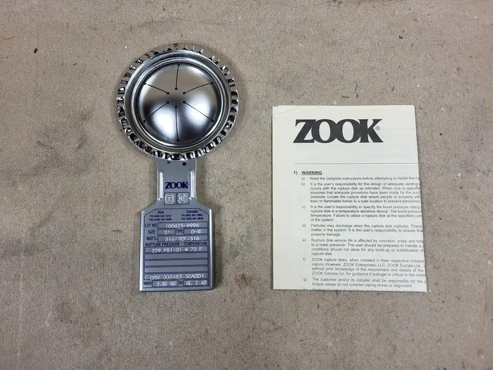 2" D-R Rupture Disc CRNOG8483.5CADD1