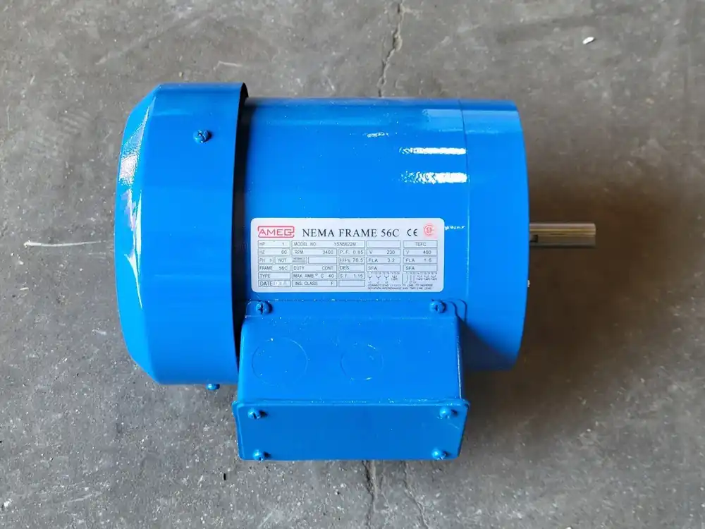 1 hp, 230/460 volts, 3400 rpm, 56C Electric Motor YSN5622M