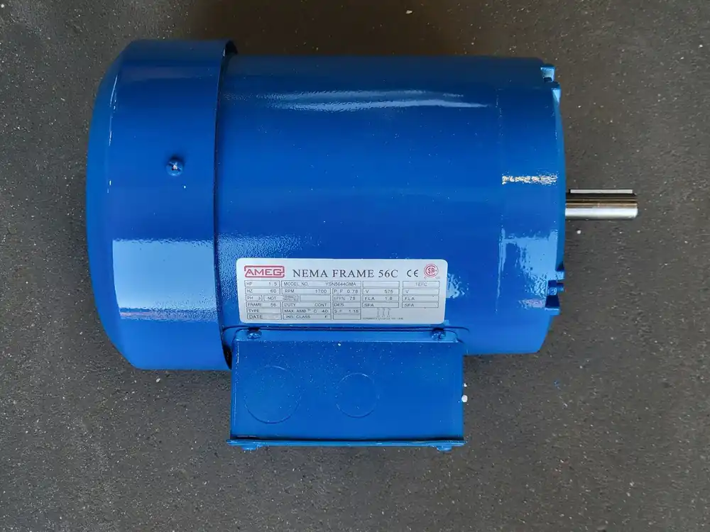 1.5 hp, 575 volts, 1700 rpm, Frame 56 Electric Motor YSN5644GMA