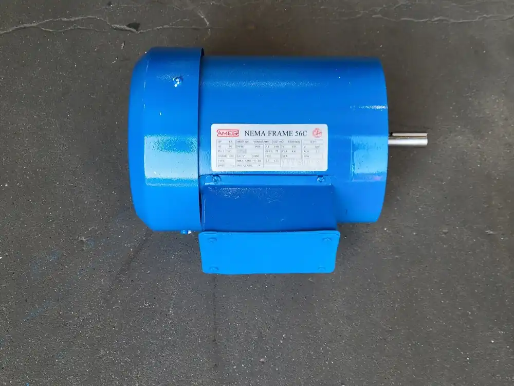 1.5 hp, 230/460 volts, 3450 rpm, 56C Electric Motor