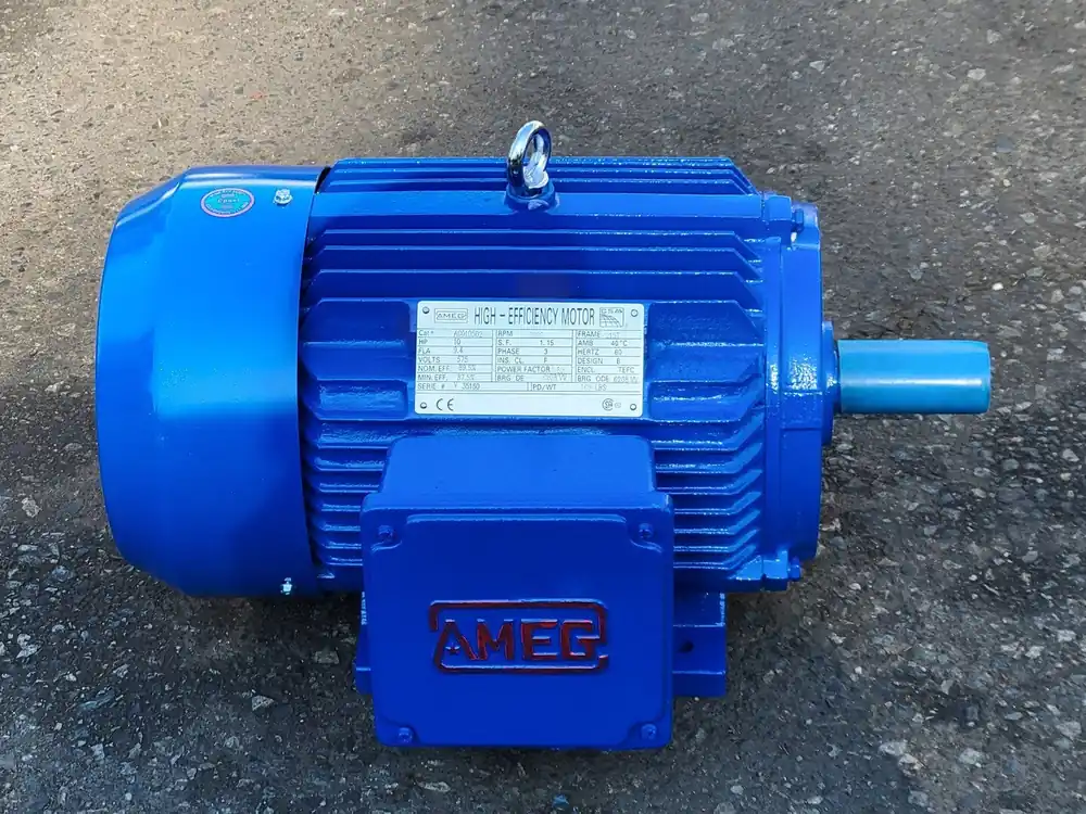 10 hp, 575 volts, 3520 rpm, 215T Electric Motor AG010502