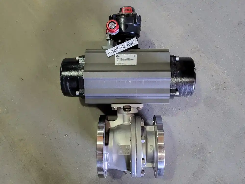 90D Series 4in. Automatic Ball Valve Assembly 9650-0480-2506-1122-0522