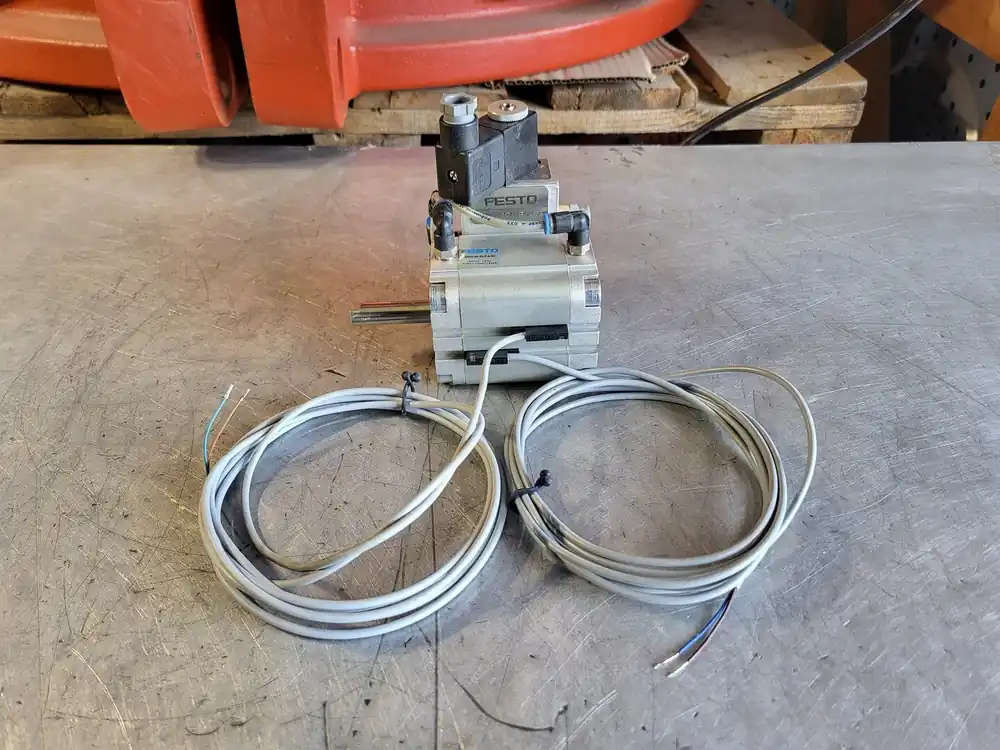 Compact Cylinder ADVU-40-35-P-A-SA w/ Solenoid Assembly