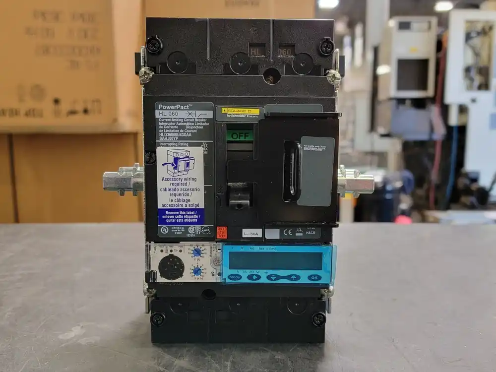 60 Amp, 3 Pole, 600 volts Circuit Breaker HLD36060U43XAA w/ Trip Unit