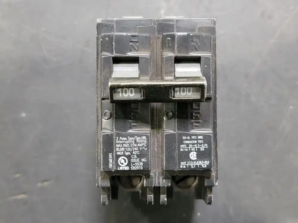 100 Amp, 2 Pole, 120/240 volts Circuit Breaker B2100HH