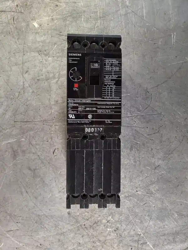 10 Amp, 3 Pole, 600 volts Circuit Breaker CED63A010