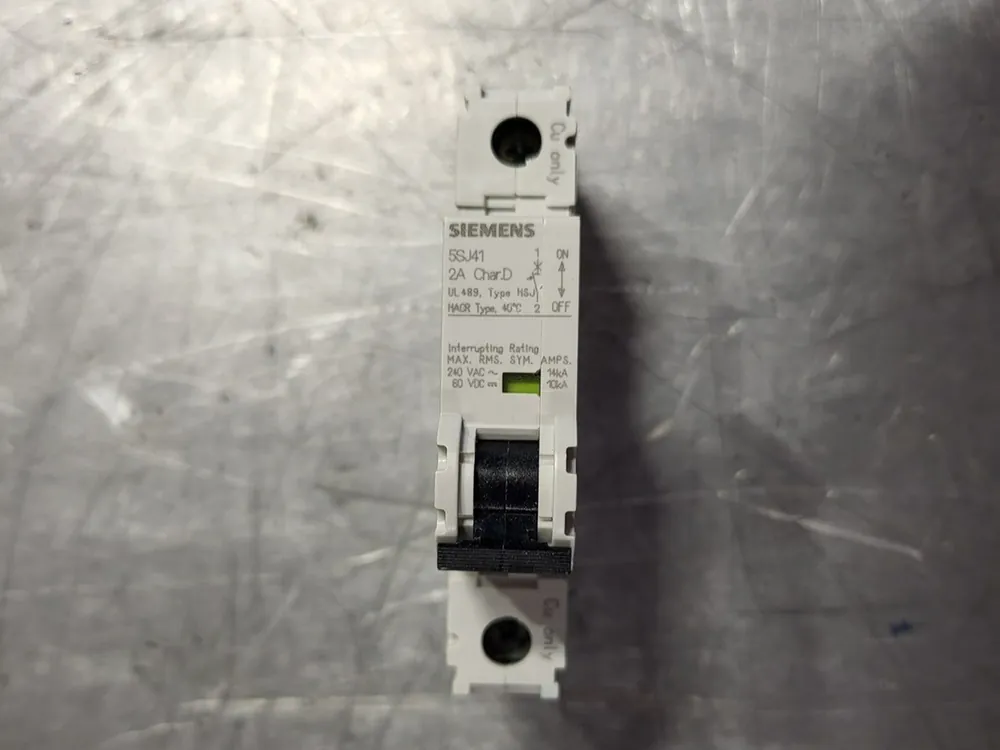 2 Amp, 1 Pole, 240 volts Circuit Breaker 5SJ4102-8HG40