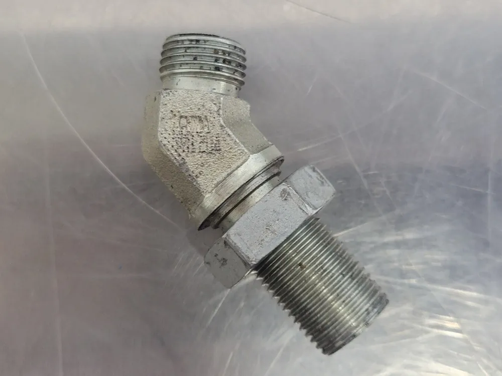 45 Deg Elbow Adapter M-06 ORFS X M-06 ORFS BH 1/2" x 1/2" (Bag of 2)