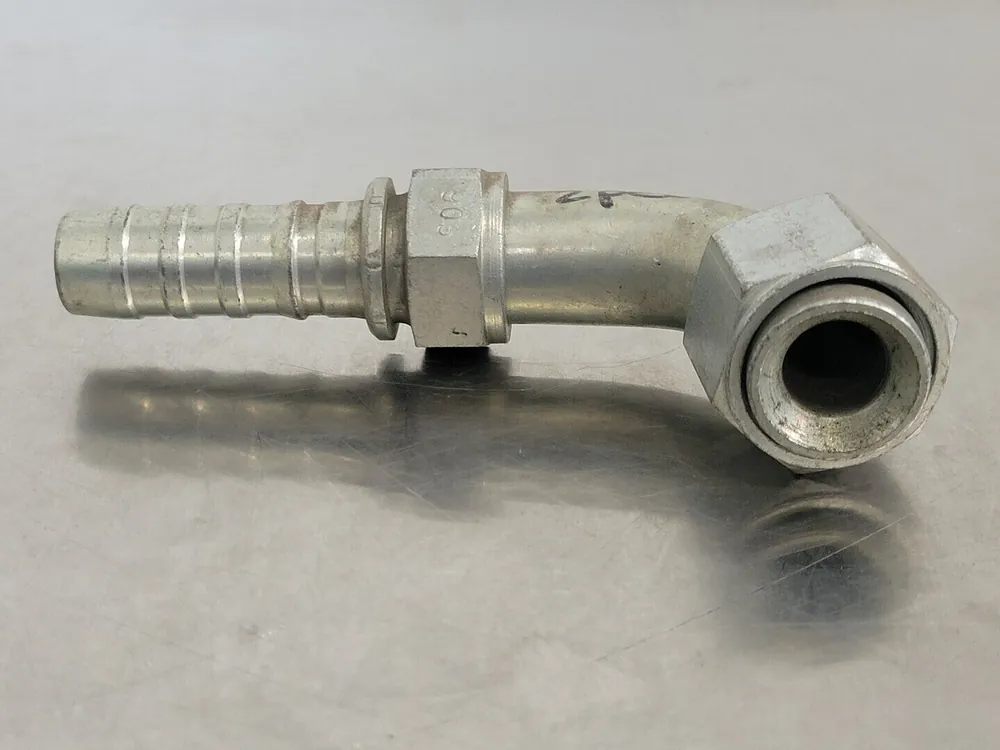 3/4" 90 deg Hose End Crimp 12GS-12FJX90 (Bag of 3)