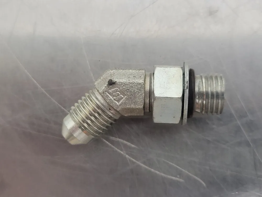 45 Deg Elbow Adapter M-04 ORB X M-04 JIC 1/4" x 1/4" (Bag of 9)