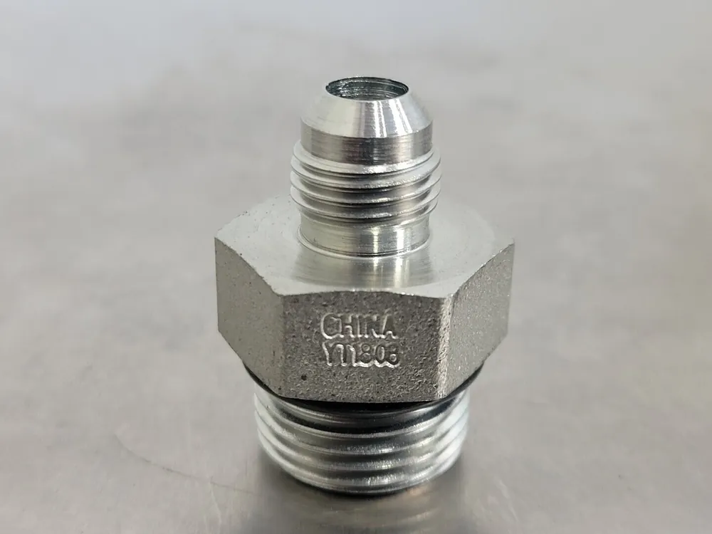 Hydraulic Adapter M-10 ORB X M-06 JIC 5/8" x 3/8" (Bag of 8)