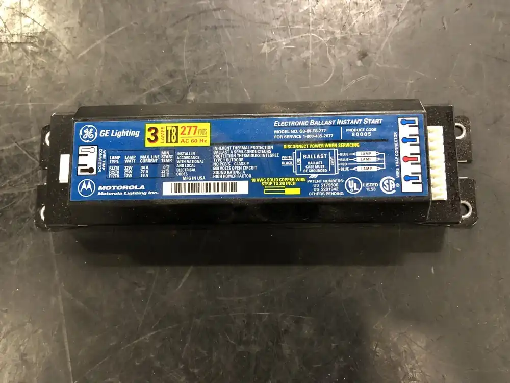 Electronic Ballast G3-IN-T8-277 3 Lamps T8 277 Volts AC 60Hz