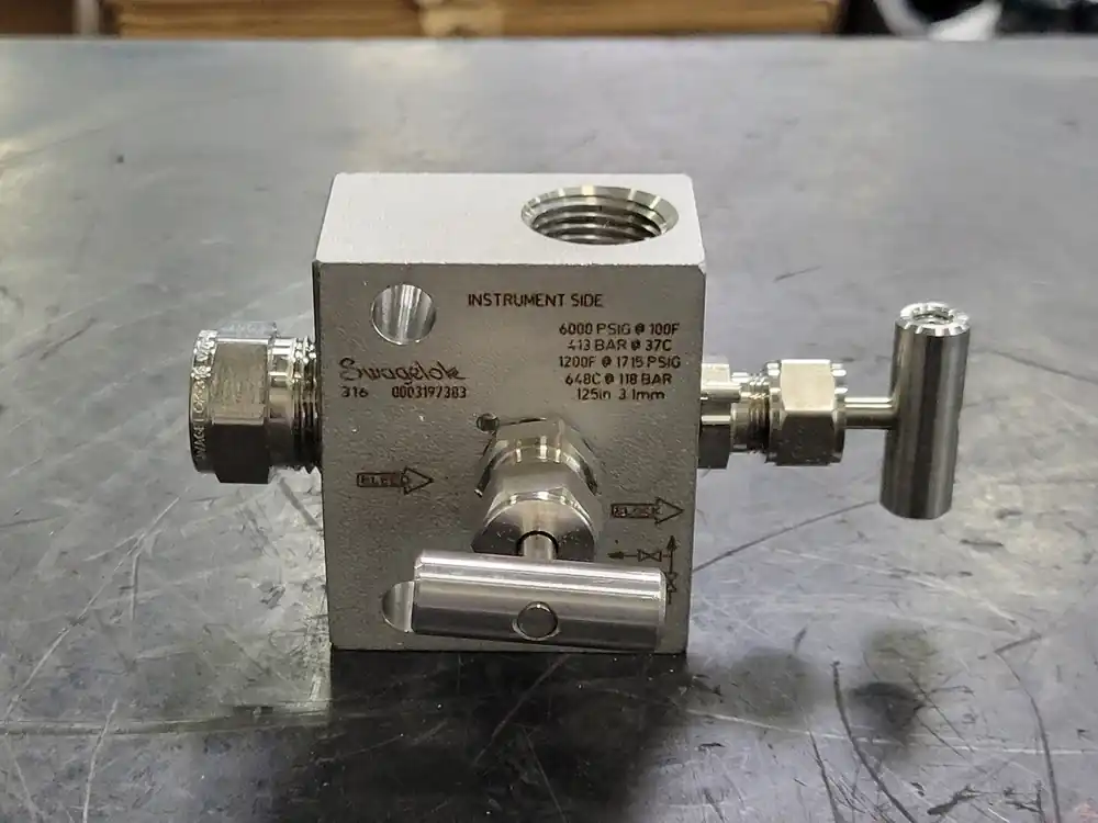 2-Valve Instrument Manifold 1/2 in SS-V2BF8-G