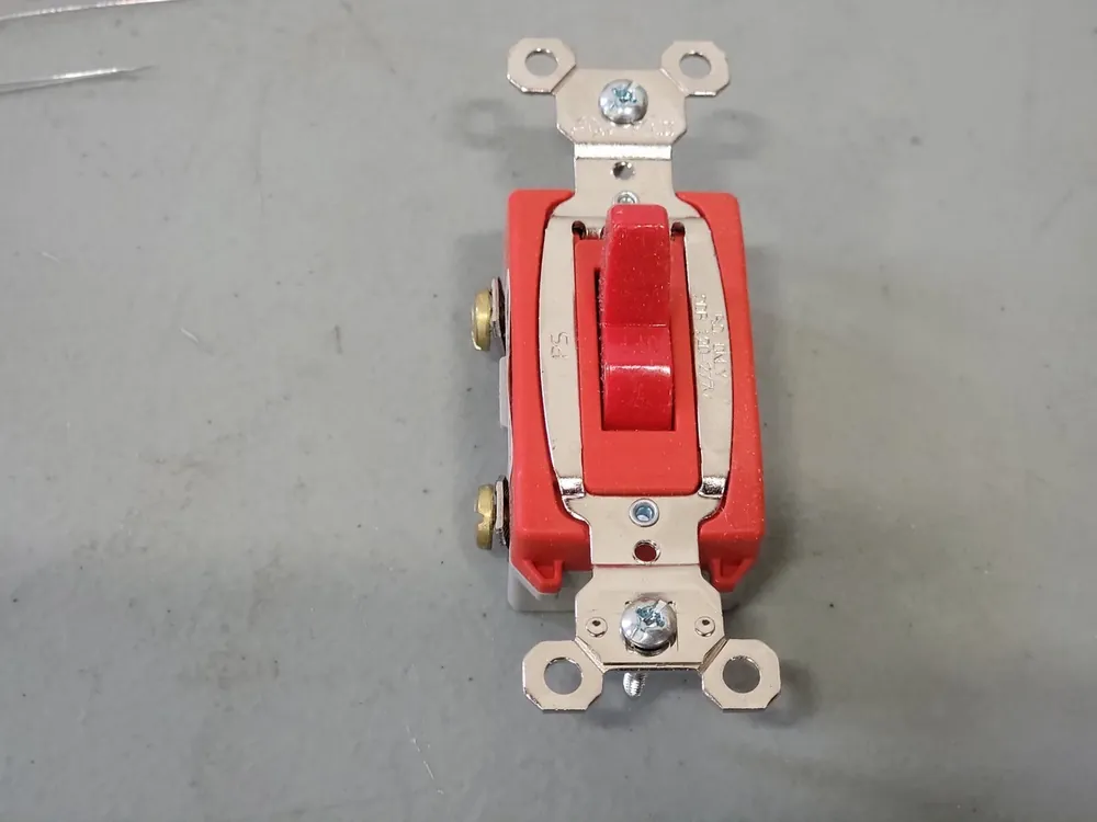 Single Pole Switch PS20AC1-RED, 20A, 120/277VAC