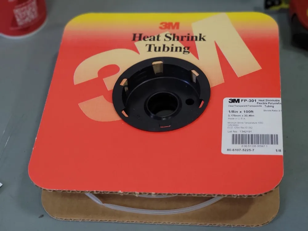 1/8" x 100ft Heat Shrinkable Flexible Polyolefin Tubing FP-301 (Box of 3)