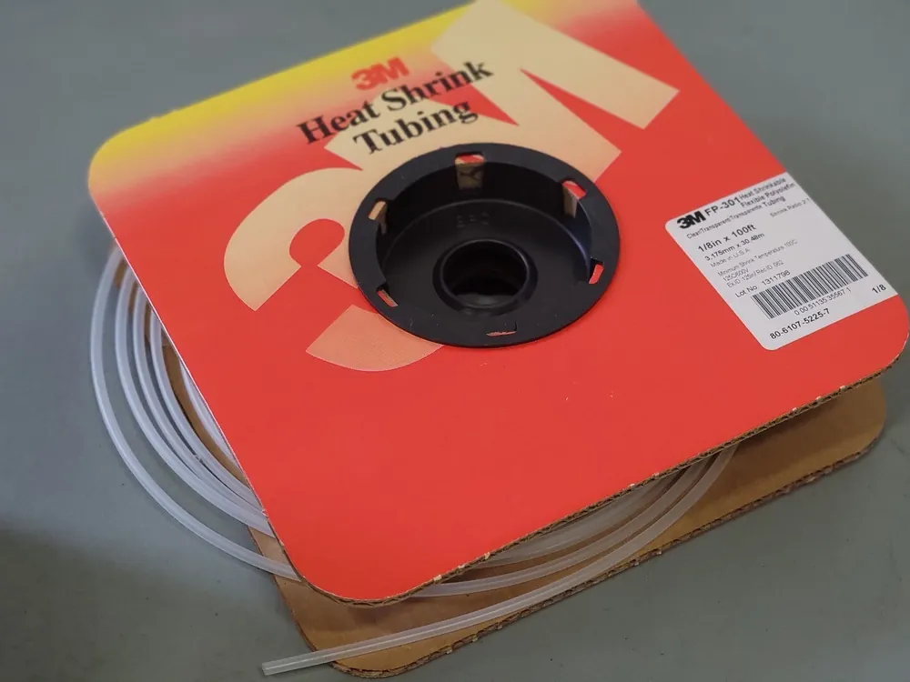 1/8" x 100ft Heat Shrinkable Flexible Polyolefin Tubing FP-301 (Box of 3)