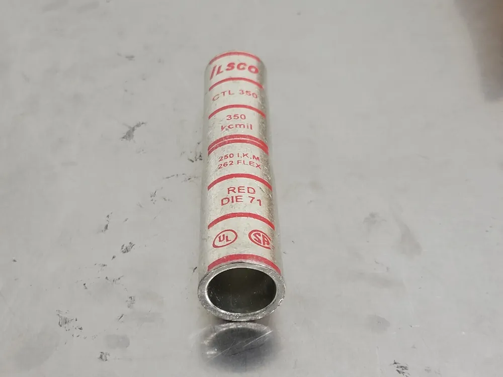 350 kcmil Copper Compression Sleeve CTL-350, Red Die 71 (Box of 3)