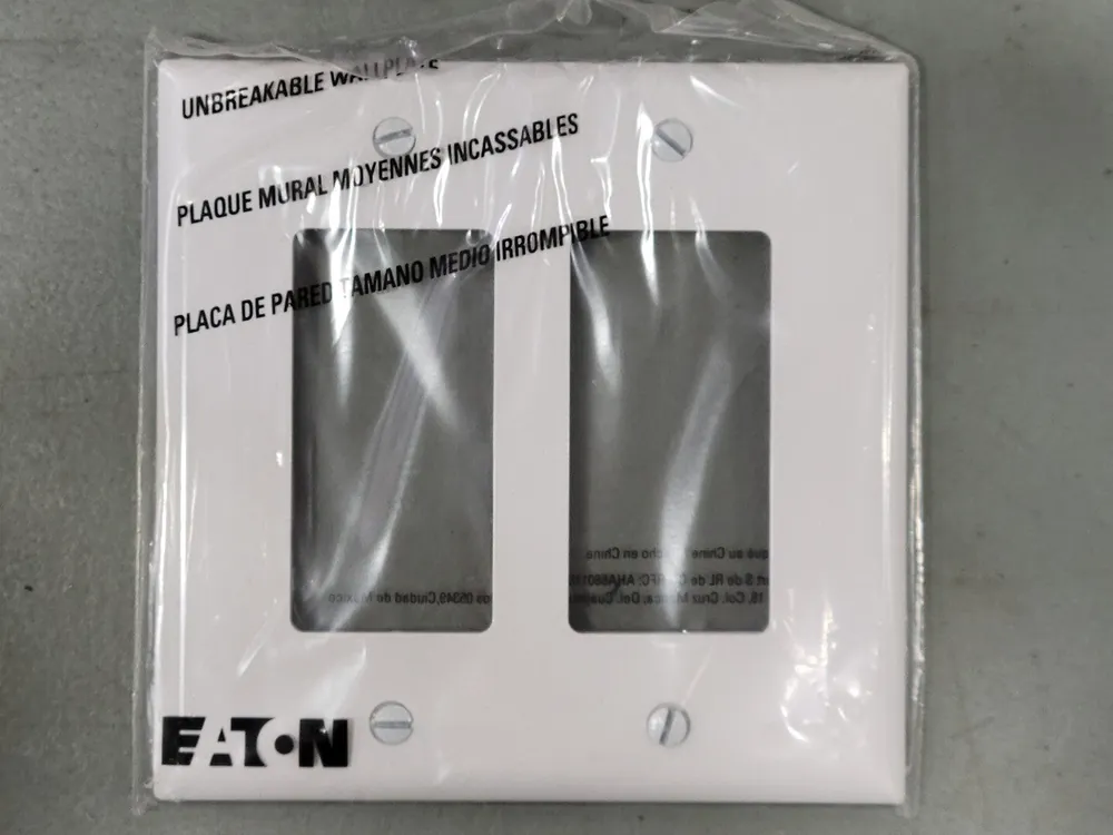 Single Gang Decorator Wall Plate PJ262W-SP-L (Box of 8)
