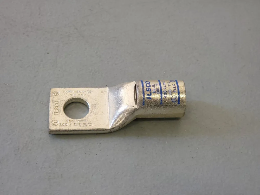 400 kcmil 1 Hole Compression Lug CSWS-400-58, Blue Die 76 (Box of 9)