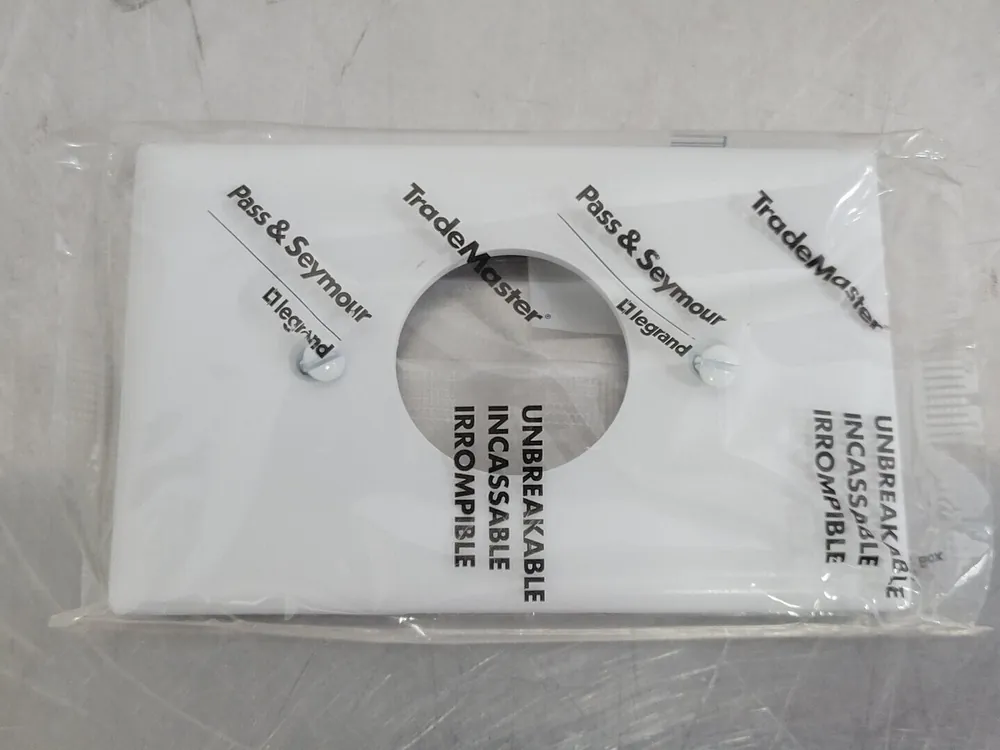 Trademaster Wall Plate 1-Gang 1-Single TP7-W (Box of 22)