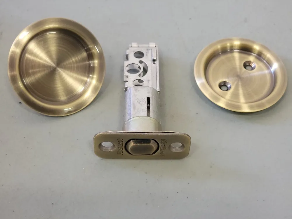 Round Pocket Door Lock, 2-1/8"
