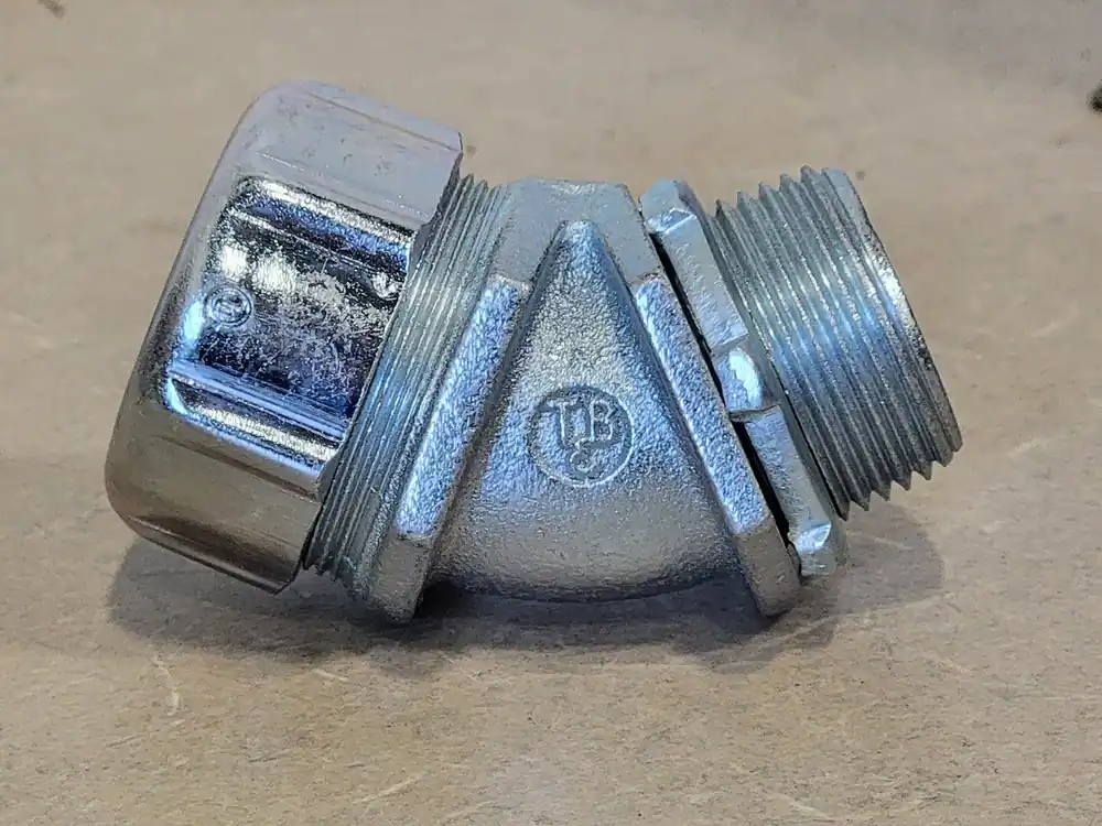 1" 45 Deg Liquidtight Connector 5244 (Box of 3)