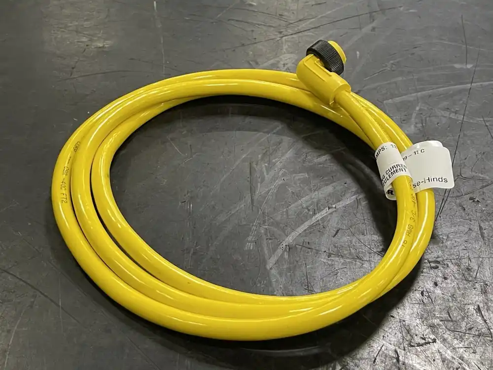 6ft Cable 16 AWG 3/C STOW 600V w/ 3-Pins Right Angle Male Plug 5000109-15C